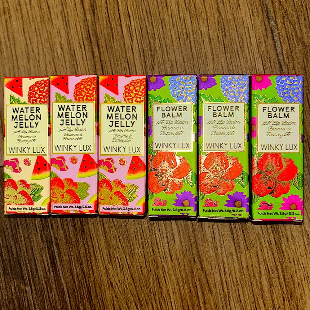 (6) WINKY LUX pH lip balms 💗